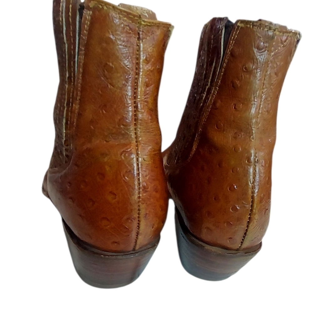 Denver Western Cowboy Boots Ankle size 7.5 Leather Pull-On - Picture 6 of 13